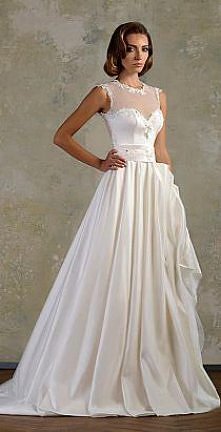 suknia ślubna z koronką prz...