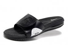 Mens in All Black and White Colorways Nike Air Max Lebron Slide