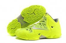 Nike LeBron James 11 Volt Fluorescence Green