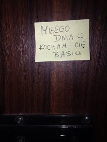 Małżonek zostawił dziś rano na drzwiach :)