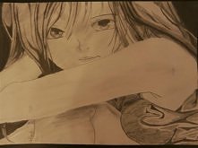 Manga
(niestety trochę aparat ,,pożółklił" prace)