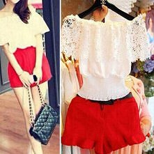 Fashion Slash Neck Off-shou...