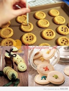 ciasteczkowe guziki, a może guzikowe ciasteczka... *-*