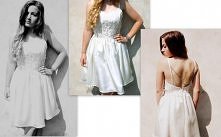 Sprzedam szytą prze zemnie sukienke , pasuje na rozmiar S/M ,  zainteresowanym podam wymiary  , nie posiada tych łańcuszków takich jak na ostatnim zdjeciu , cena 70 zł :)