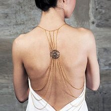 Fashion Gold Flower Multilayer Tassels Body Chain