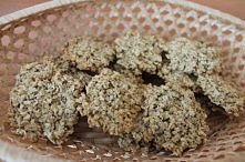 Zdrowe kokosowe ciasteczka owsiane