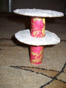 własnoręcznie zrobiony wieszak na kolczyki