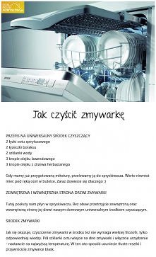 Czyścimy zmywarkę.
