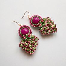 Kolczyki pawie pióra