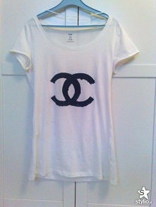 Koszulka z logo chanel