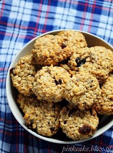 Dietetyczne ciastka owsiane z żurawiną (bez jajek bez nabiału bez mąki bez cukru)