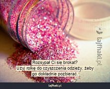 Jak skutecznie zebrać rozsypany brokat?