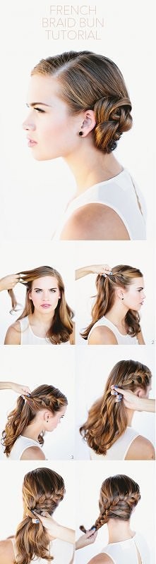 french braid bun