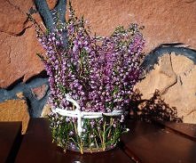 mój wrzosowy świecznik :)