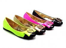 Neonowe baleriny z klamrą w 4 kolorach.