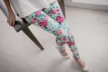 Kwiatowe legginsy ; ]