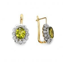 Kolczyki ze złota z brylant...