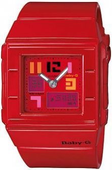 Czerwony zegarek Baby-G w sam raz na nudną zimę.