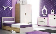 Meble dziecięce w kolorze fiolet