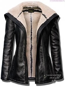 EKSKLUZYWNA MIĘCIUTKA KURTKA DAMSKA ZE SKÓRY PODSZYTA BARANKIEM Z KAPTUREM #78 w sklepie FASHIONAVENUE.PL