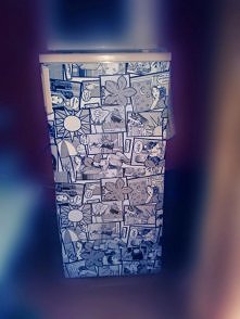 Postanowiłam odnowić lodówkę wystarczyła okleina :)