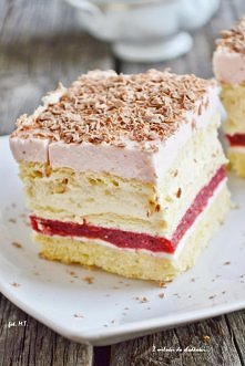 Ciasto z musem malinowym i ...