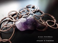 Bransoletka z miedzi i fluorytu