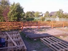 ogrodzenie na działkę z palet