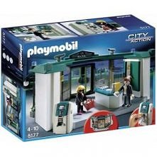 Playmobil 5177 - Playmobil Bank z bankomatem City Action. Niemiecki zestaw serii Miejskiej dla dzieci od 4 lat zawiera: oddział banku z okienkiem do obsługi klienta, działający ...