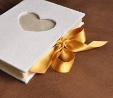 księga z sercem * biała