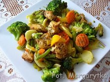 Warzywa pieczone z kurczakiem