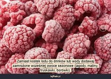 Co dodać zamiast lodu do drinków?