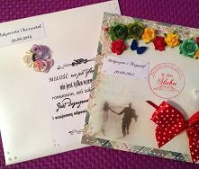 W Dniu Ślubu - Małgorzata i Krzysztof - kartka nr 3 z kopertą