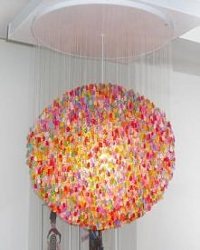 żyrandol z żelek :D