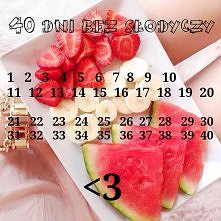 Zrobiłam sobie taki plan. No to 40 dni bez słodyczy, specjalnie do urodzin ;) 
A po urodzinach replay :3