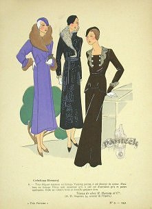 Tres Parisien Fashion Prints 1920-1936