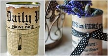 puszki decoupage - DIY.