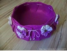 Filcowy koszyk - tutorial