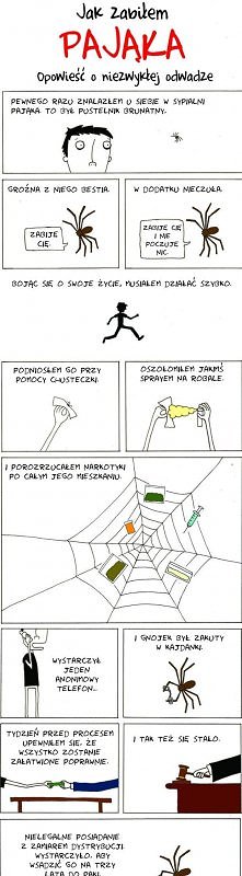 Biedny pająk . ;c