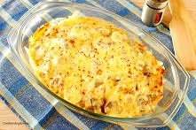 Zapiekanka ziemniaczana z kiełbasą i pieczarkami