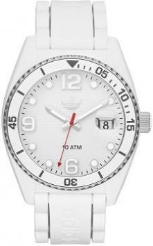 Biały zegarek Adidas.