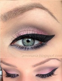 Makijaż cieniami z paletki ...