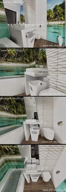 fototapeta w łazience