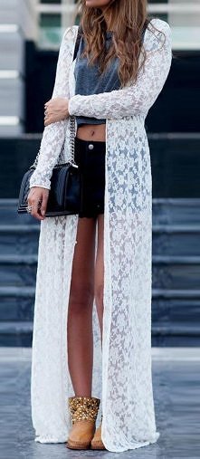 maxi cardigan