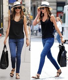 1.Jeansy i neutralne topy