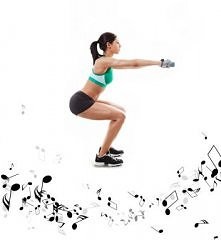 Z odpowiednią muzyką dużo przyjemniej się robi przysiady :) Można zrobić ich więcej bez narzekania, a czasami wręcz grzechem byłoby zatrzymać się przed końcem utworu. Próbowałyś...