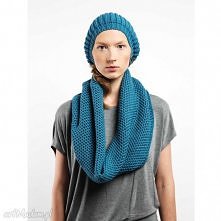 Dzianinowy Zestaw Czapka Ko...