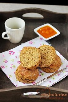 wegańskie scones dyniowe