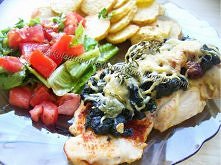 Kurczaczek pod szpinakiem