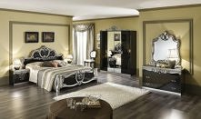 Barocco - czarno-srebrny ko...